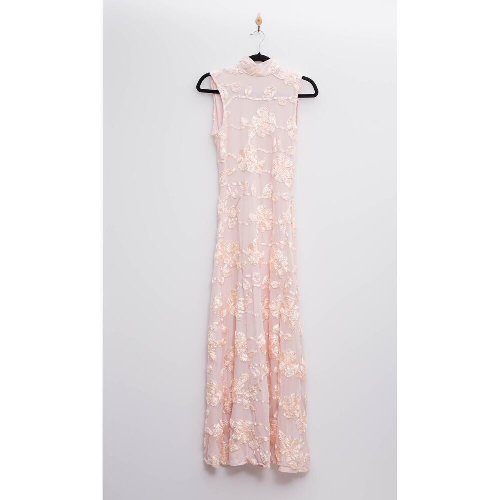 ROTATE Birger Christensen Flower Mesh Maxi Dress US 4 - Picture 3 of 8